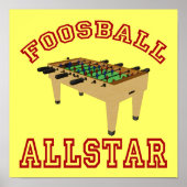 Poster Foosball Allstar (Devant)