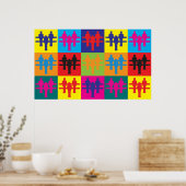 Poster Foosball pop art (Cuisine)