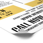 Poster Foot Design, Clinique Podiatriaire, Podiatriste (Coin)