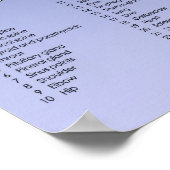 Poster Foot Reflexology chart - Blue (Coin)