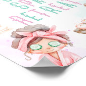 Poster Foot Spa Retreat Spa party kids Birthday (Coin)