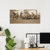 Poster Football 1920 Sepia (Bureau à domicile)