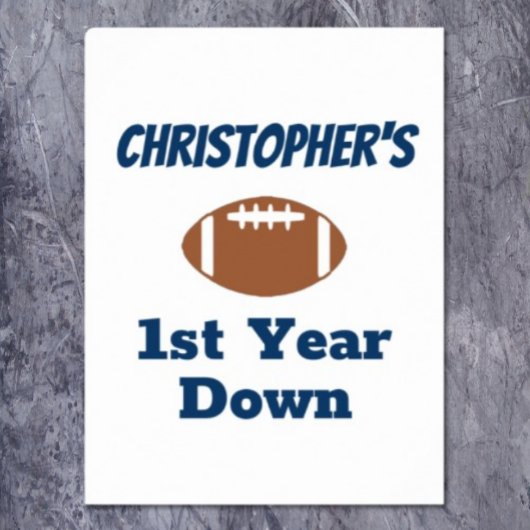 Poster Football 1er anniversaire