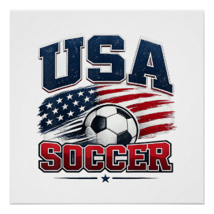 Poster Football 2026 États-Unis