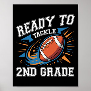 Poster Football 2e deuxième année premier jour d'école re