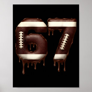 Poster Football 67 Drôle Six Sept 6 7 Meme