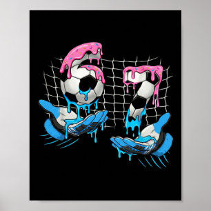 Poster Football 67 Enfants Crème Glacée Dégoulinant Drôle