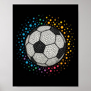 Poster Football à pois drôle journée des points pour garç