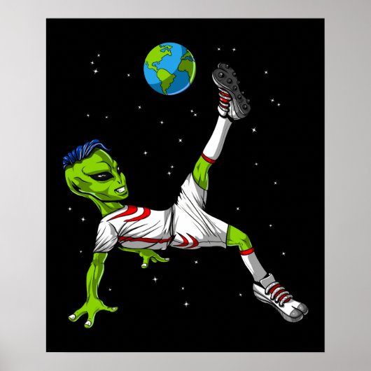 Poster Football Alien (Devant)