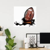 Poster football américain (Bureau à domicile)