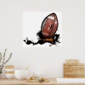 Poster football américain (Cuisine)