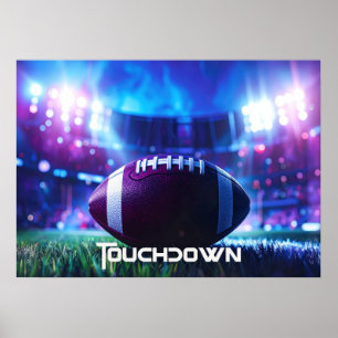 POSTER FOOTBALL AMÉRICAIN - FOOTBALL - TOUCHÉE