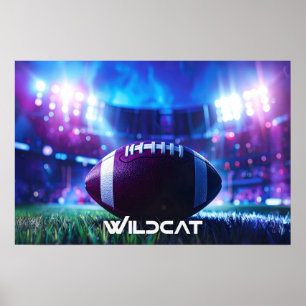 POSTER FOOTBALL AMÉRICAIN - WILDCAT