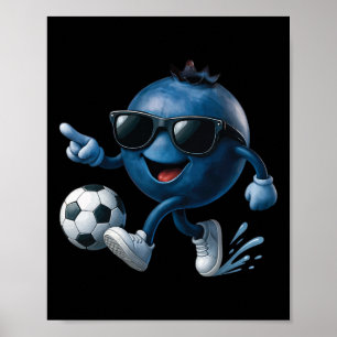Poster Football aux bleuets