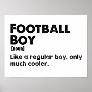 Poster Football Boy Dictionary Définition Drôle