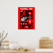 Poster Football britannique (Cuisine)