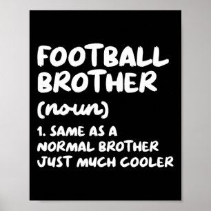 Poster Football Brother Définition Drôle