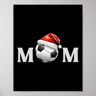Poster Football Byll Noël Maman Fan Parent Entraîneur Jou