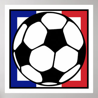Poster football. carré français.