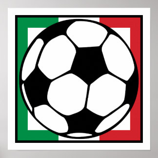 Poster football. carré italien.