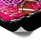 Poster Football Checkered Nk Out Breast Cancer Cheer Mom (Coin)