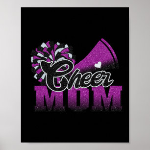 Poster Football Cheval Maman Purple Black Pom Leopard