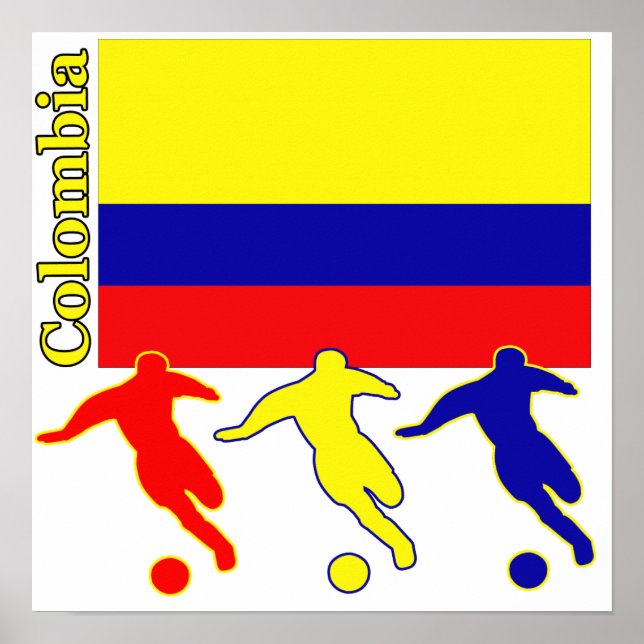 Poster Football Colombie (Devant)