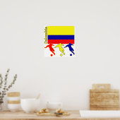 Poster Football Colombie (Cuisine)
