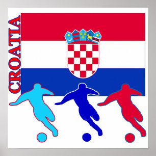 Poster Football Croatie