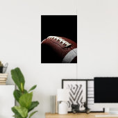 Poster Football Dark Dramatic Laces Close Up (Bureau à domicile)