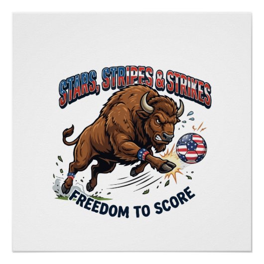 Poster Football de Bison Américain : Liberté de Marquer (Devant)