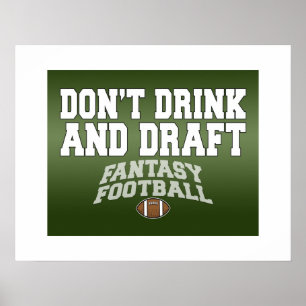 Poster Football d'Imaginaire - Ne buvez pas et ne bavarde
