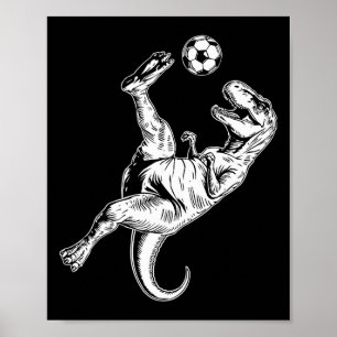 Poster Football Dinosaur Enfants Garçons Hommes Football