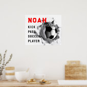 Poster Football drôle (Cuisine)