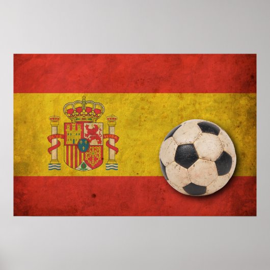 Poster Football en Espagne vintage (Devant)