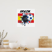 Poster Football Espagne (Cuisine)