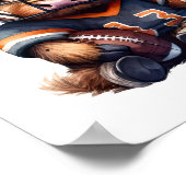 Poster Football Et Vaches Highland (Coin)