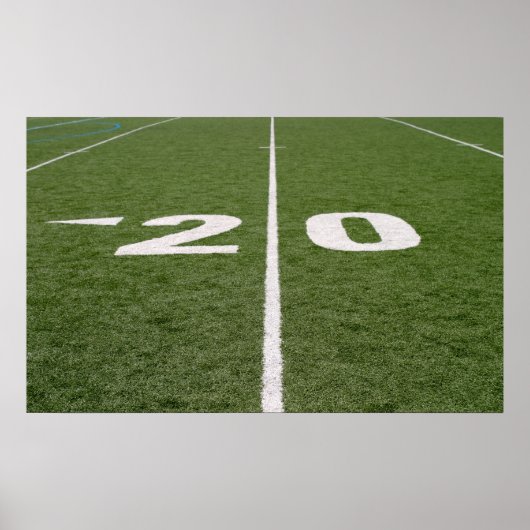 Poster Football Field Twenty Canvas (Devant)