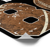 Poster Football garçon de 8e anniversaire Football de 8e (Coin)