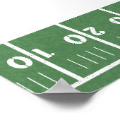 Poster Football garçon première année bas 1er anniversair (Coin)