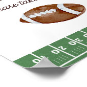 Poster Football garçon première année bas 1er anniversair (Coin)