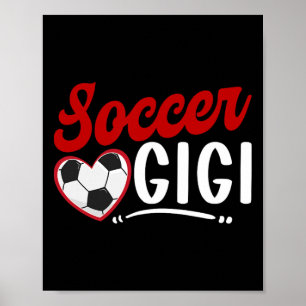 Poster Football Gigi Cœur Grand-mère Gigi d'un footballeu