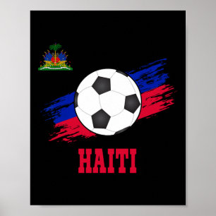 Poster Football haïtien Haïti Football Haïti Futbol 