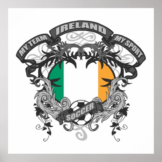 Poster Football Irlande (Devant)