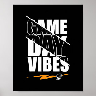 Poster Football Jour Vibes Drôle Drôle Dit Hommes Femme