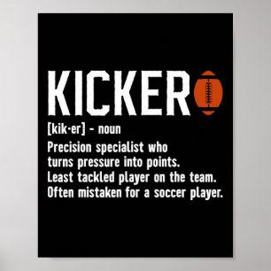 Poster Football Kicker Définition Kicker Football Placeki