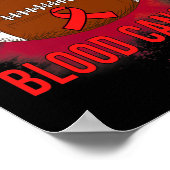 Poster Football Lutter Conscience du cancer du sang Homme (Coin)