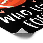 Poster Football Mignonne Pour Les Filles Juste Une Fille  (Coin)