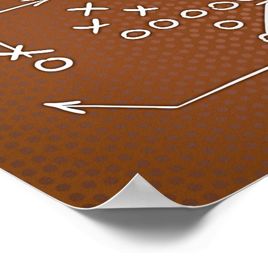 Poster Football Party PLAYBOOK II Signe imprimer (Coin)