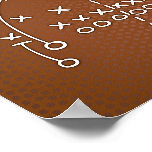 Poster Football Party PLAYBOOK IV Signe Imprimer (Coin)